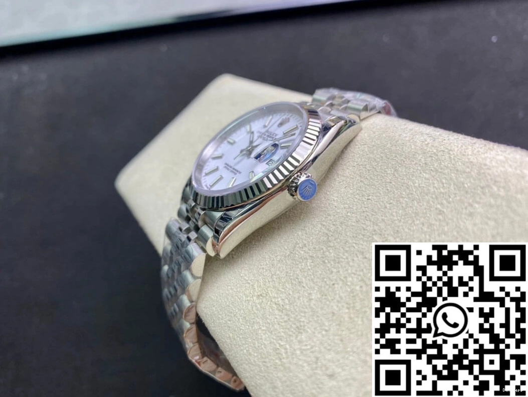 Factory Stainless Steel Dial Rolex White EW 36MM Datejust 0103